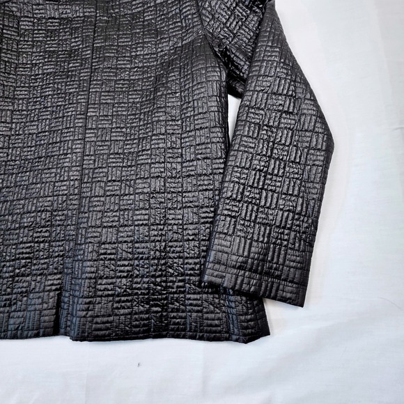 Sag Harbor Quilted Front Zip Lightweight Jacket Black Women 10 Sleek Modern Chic - Picture 11 of 16